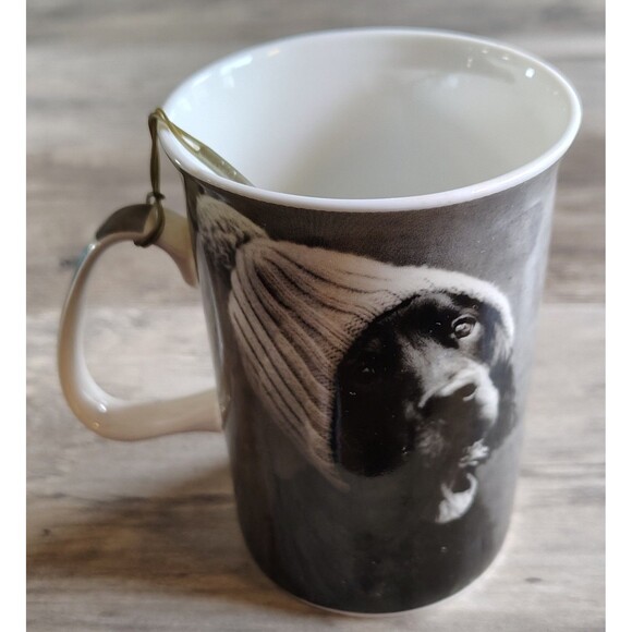 ND Exclusive Dog In Hat Mug With Attached Spoon Collectible Coffee Cup - Picture 3 of 7